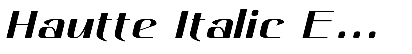 Hautte Italic Expanded