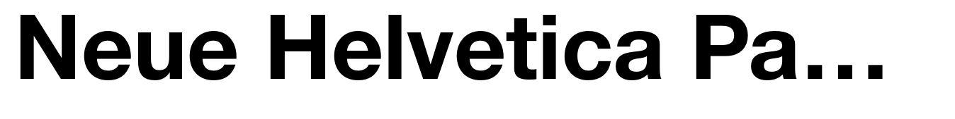 Neue Helvetica Paneuropean 75 Bold
