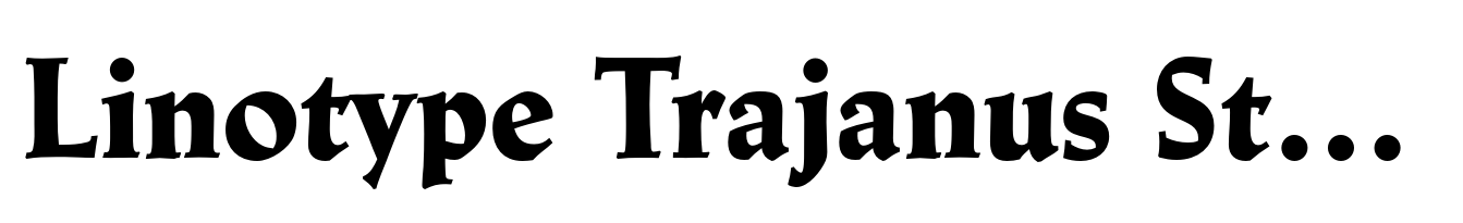 Linotype Trajanus Std Black