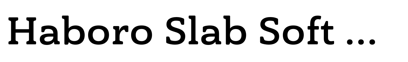Haboro Slab Soft Extended Bold