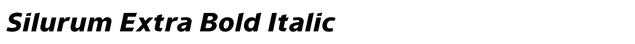 Silurum Extra Bold Italic image