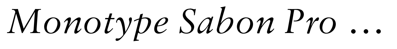 Monotype Sabon Pro Italic