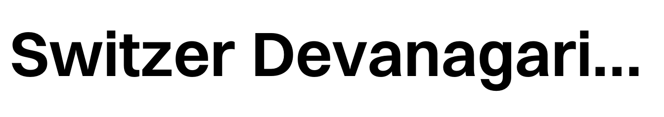Switzer Devanagari Bold