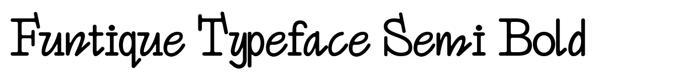 Funtique Typeface Semi Bold