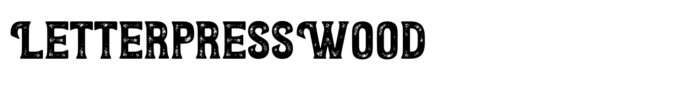 Letterpress Wood