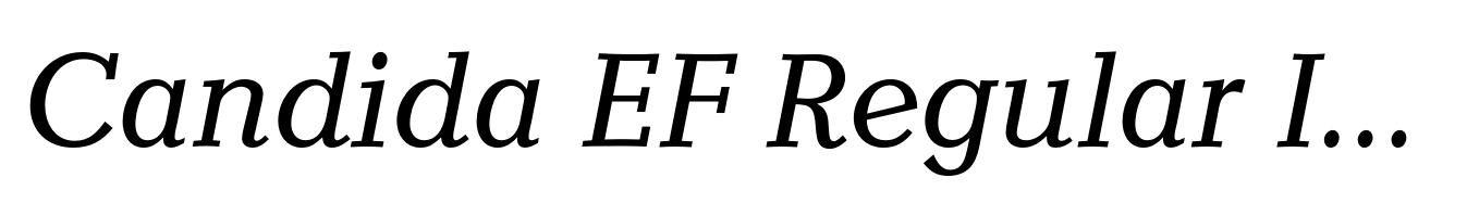 Candida EF Regular Italic