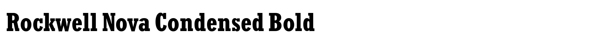 Rockwell Nova Condensed Bold image