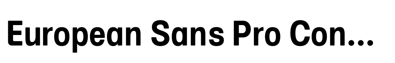 European Sans Pro Condensed Bold