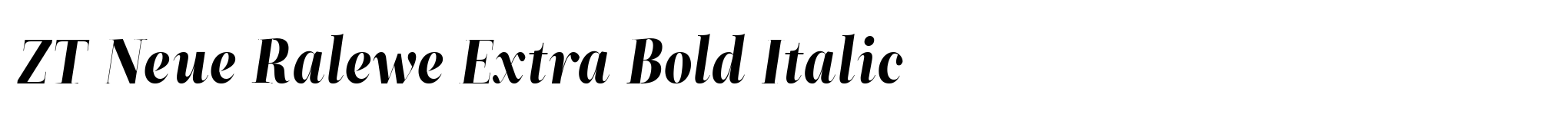 ZT Neue Ralewe Extra Bold Italic image