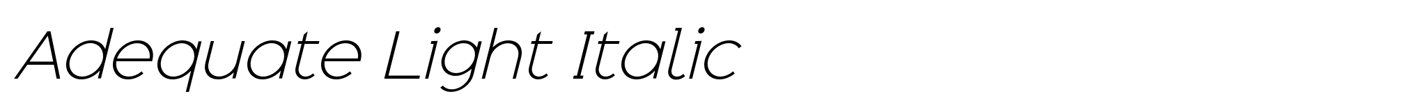 Adequate Light Italic image