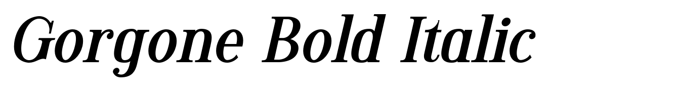 Gorgone Bold Italic