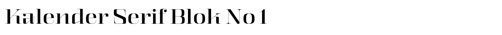 Kalender Serif Blok No 1 image