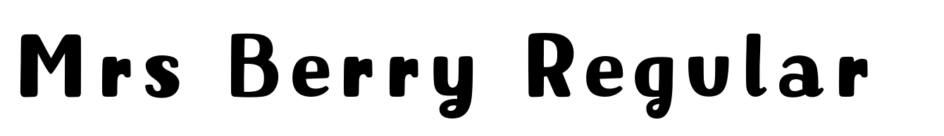 Mrs Berry Regular Font | Webfont & Desktop | MyFonts