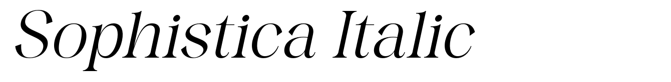 Sophistica Italic