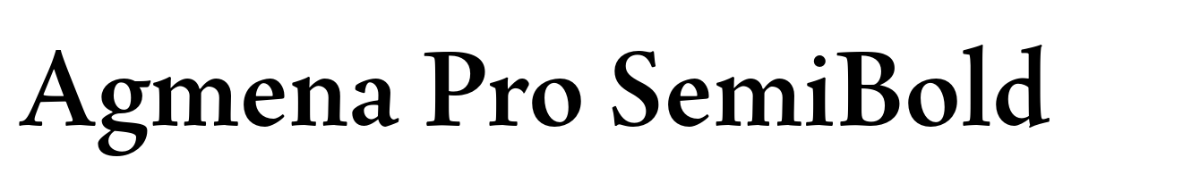Agmena Pro SemiBold