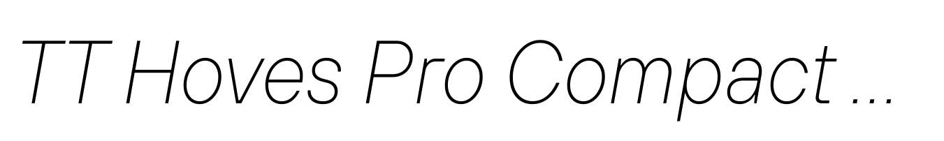 TT Hoves Pro Compact Thin Italic
