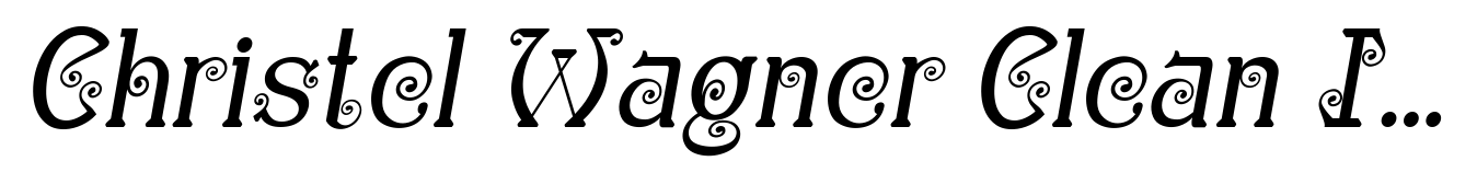 Christel Wagner Clean Italic