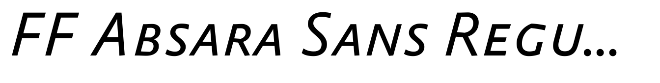 FF Absara Sans Regular Italic SC
