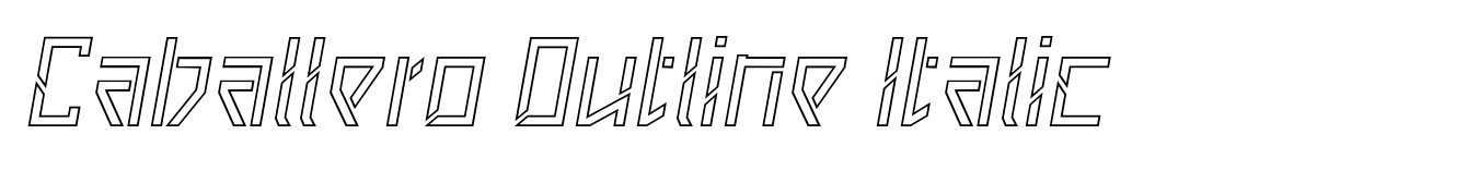 Caballero Outline Italic