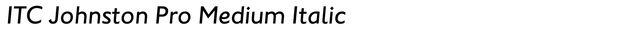 ITC Johnston Pro Medium Italic image