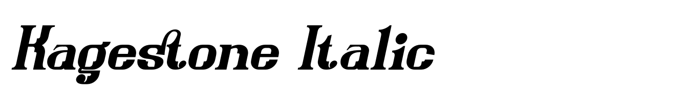 Kagestone Italic