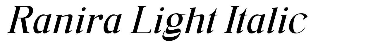 Ranira Light Italic