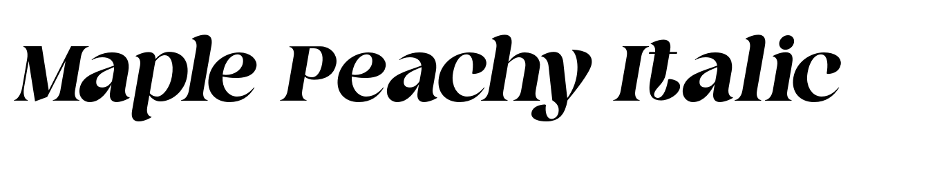 Maple Peachy Italic