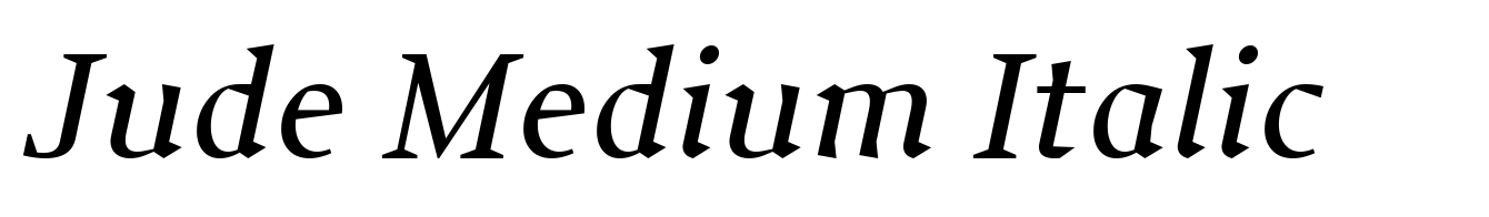 Jude Medium Italic