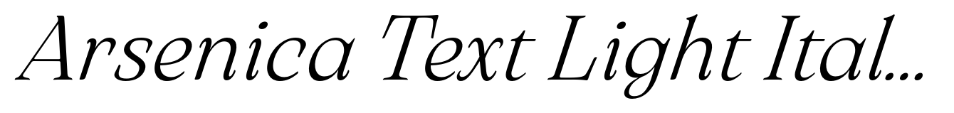 Arsenica Text Light Italic