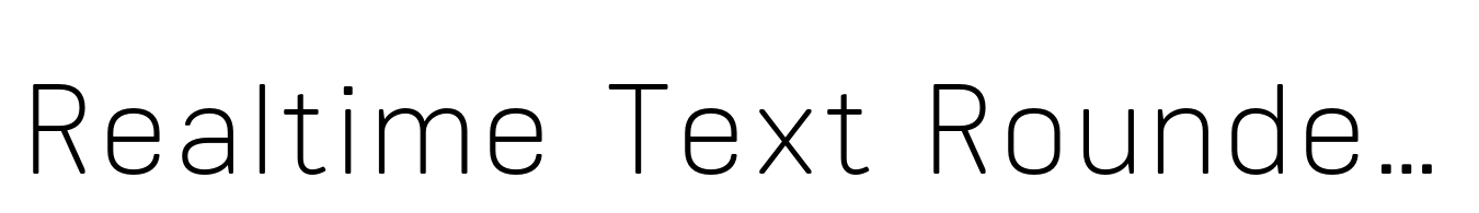 Realtime Text Rounded Light