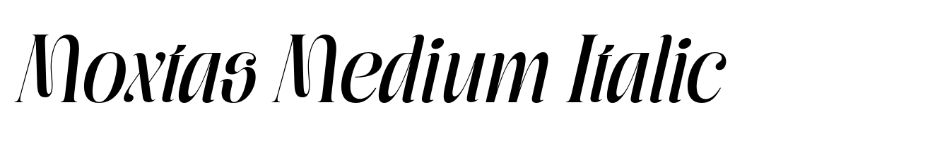 Moxtas Medium Italic