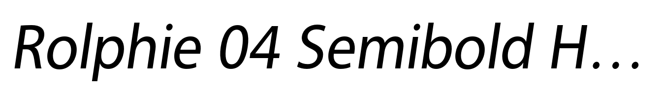 Rolphie 04 Semibold Half Condensed Italic