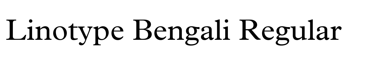 Linotype Bengali Regular