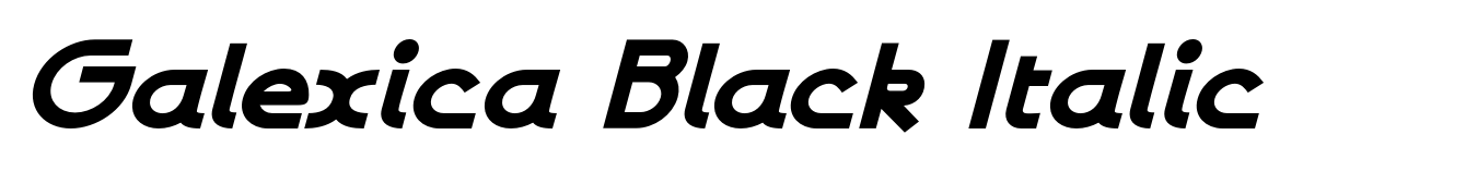Galexica Black Italic