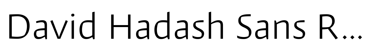 David Hadash Sans Regular