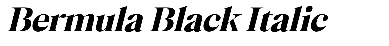 Bermula Black Italic