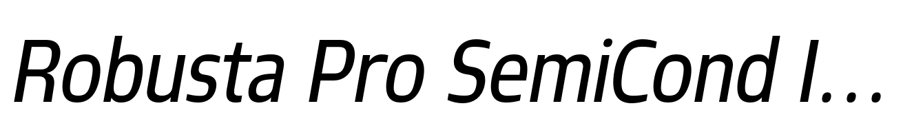 Robusta Pro SemiCond Italic