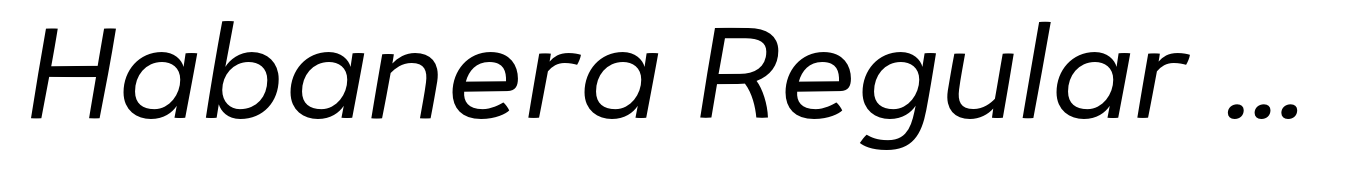 Habanera Regular Italic
