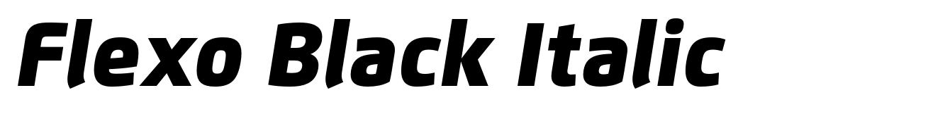 Flexo Black Italic