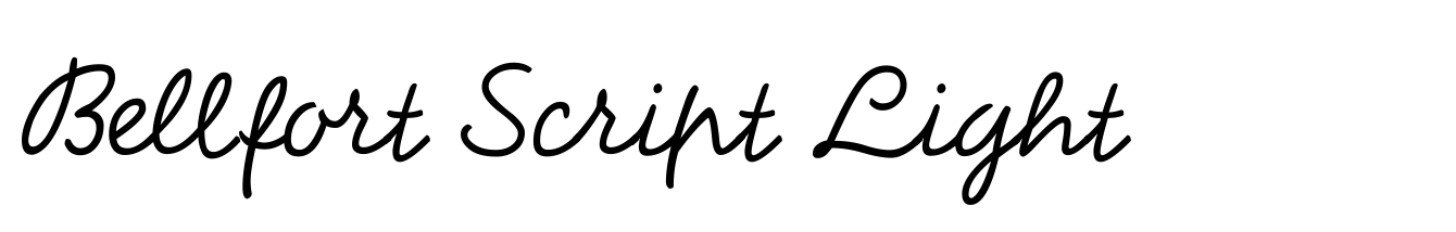 Bellfort Script Light