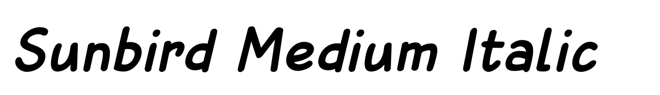 Sunbird Medium Italic