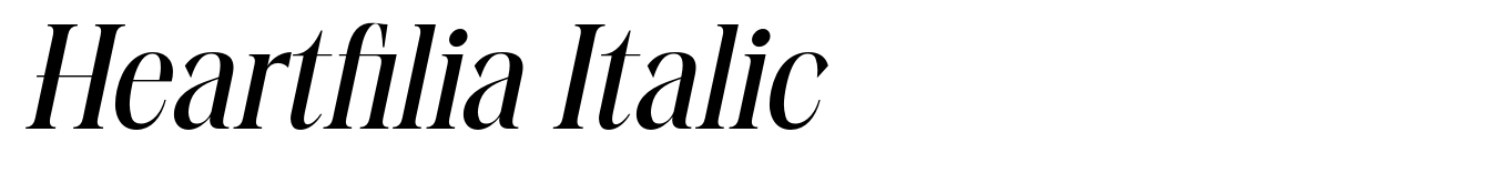 Heartfilia Italic