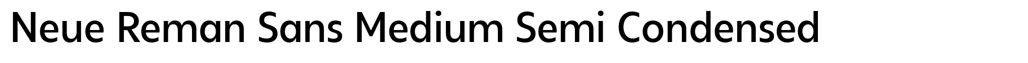 Neue Reman Sans Medium Semi Condensed image