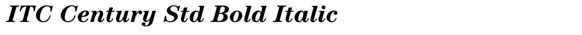 ITC Century Std Bold Italic image