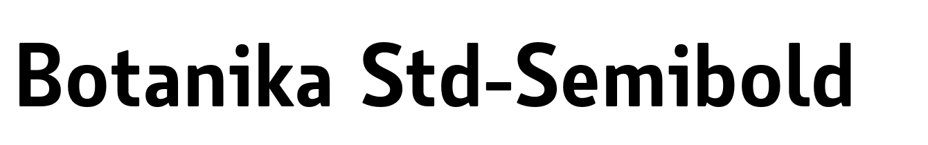 Botanika Std-Semibold