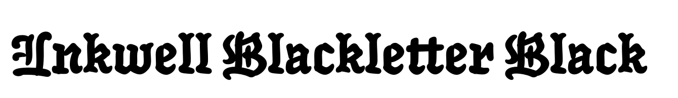 Inkwell Blackletter Black