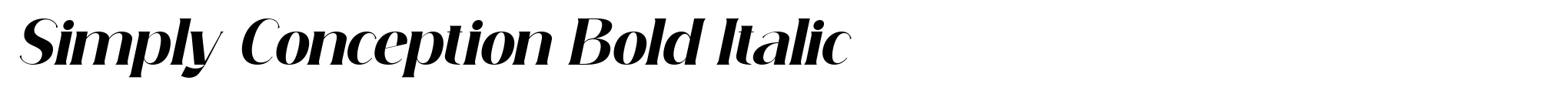 Simply Conception Bold Italic image