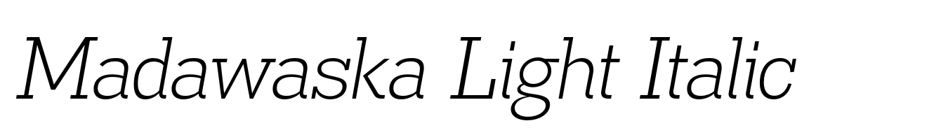 Madawaska Light Italic