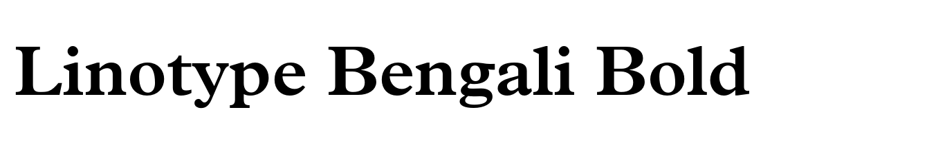 Linotype Bengali Bold