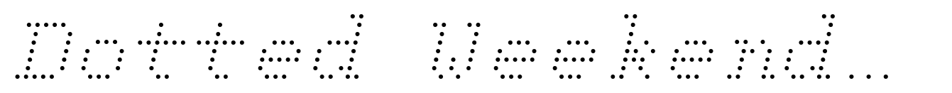 Dotted Weekend Light Italic